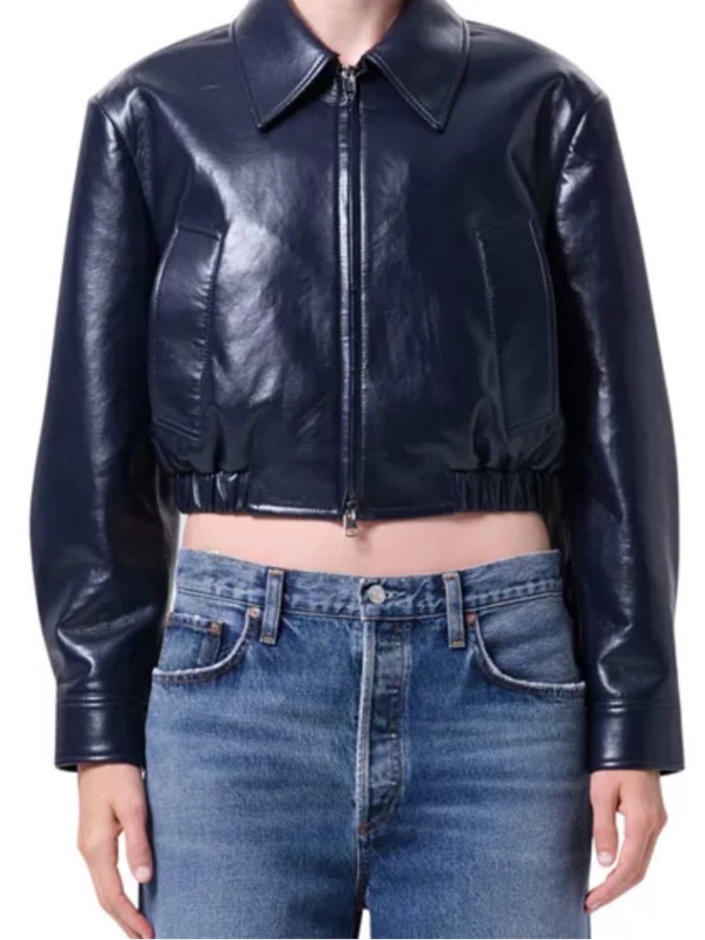 AGOLDE Nahla leather jacket NWT